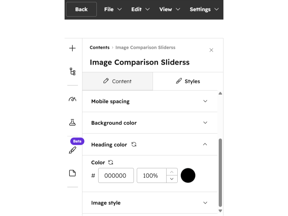 Customizable Color Controls